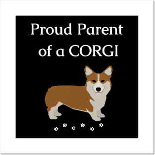 Pembroke Welsh Corgi Dog Proud Parent Posters and Art